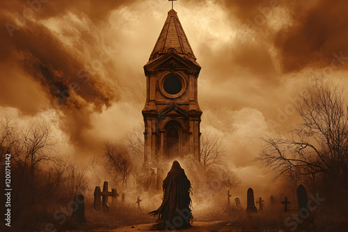 A cloaked figure approaches...