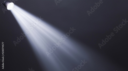 Single Spotlight Beam: Dramatic Lighting Effect