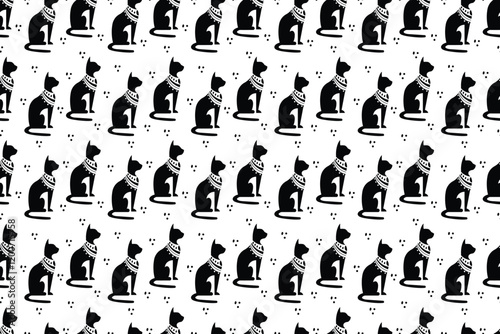 Cat Seamless Background