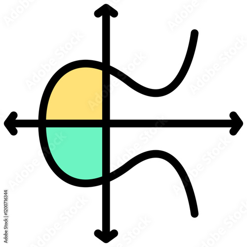 Elliptic Curve Cryptography Outline Color Icon