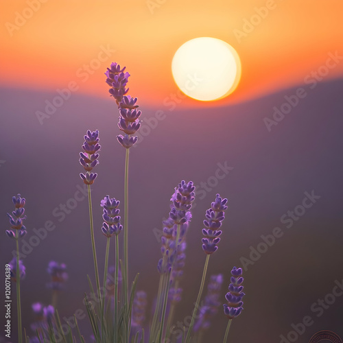 Lavender Flowers Bloom Beau...