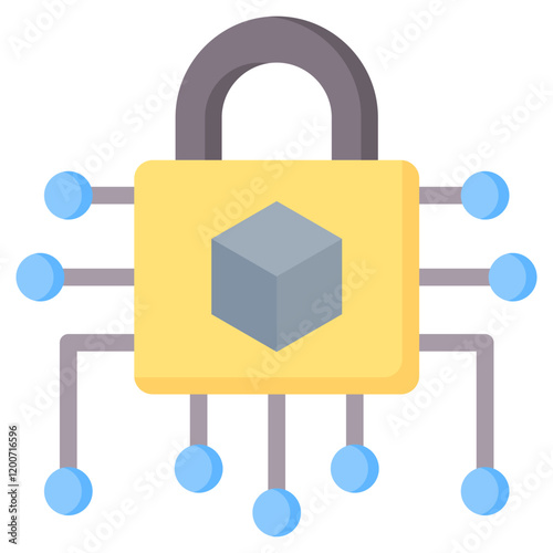 Cryptography Flat Icon