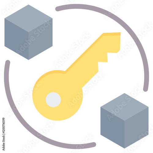 Immutable Flat Icon