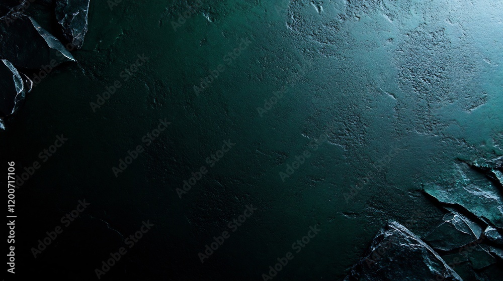Dark Teal Stone Texture Background: Abstract Deep Green Rock Surface Dark Teal Stone Texture Background: Abstract Deep Green Rock Surface