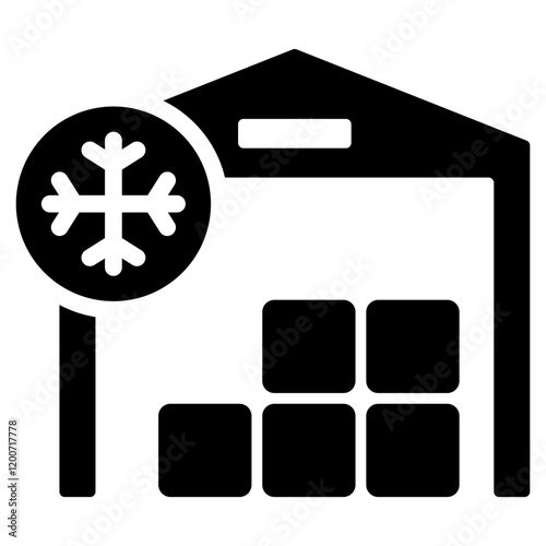 Cold Storage Glyph Icon