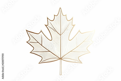Golden Maple Leaf Illustrat...