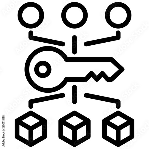 Encryption Outline Icon