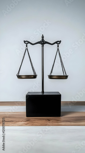 Balance Scale Stands on Woo...