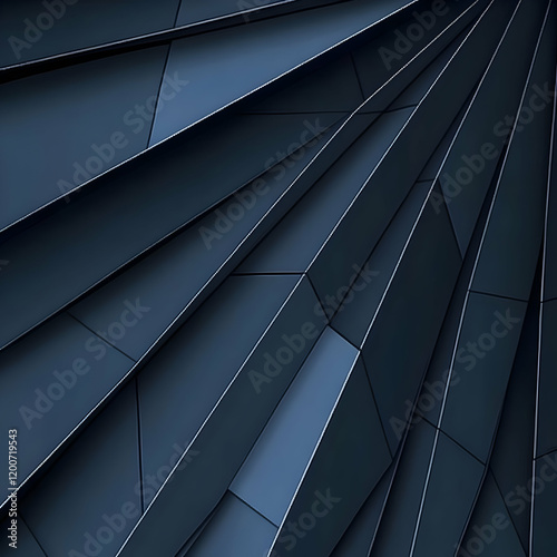 Abstract 3D Dark Gray Geome...