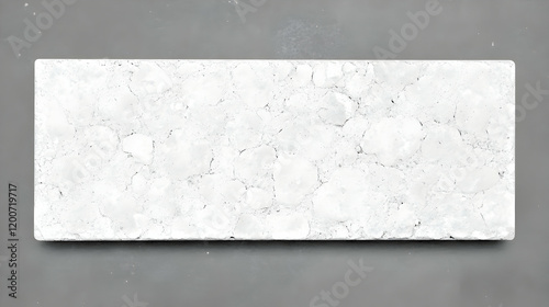 White Marble Slab Lies Flat...