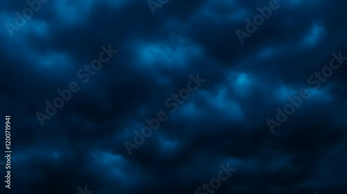 Dark Blue Clouds Fill the S...