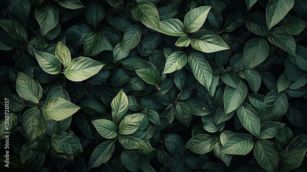 Fresh Green Leaf Texture in Summer Garden Emphasizing Nature's Beauty Fresh Green Leaf Texture in Summer Garden Emphasizing Nature's Beauty