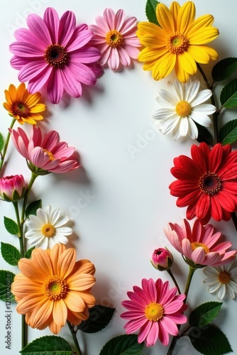 Stunning still life arrangement of vibrant flowers, bouquet, still life