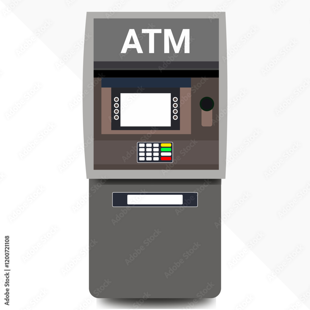 ATM bank cash machine Street ATM teller machine with current operation ATM bank cash machine Street ATM teller machine with current operation