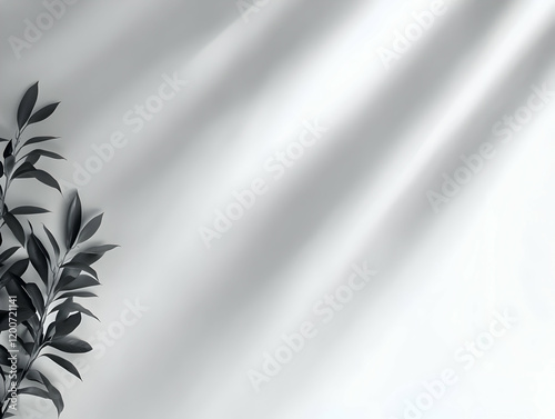 Dark Leaves with Shadow Ove...