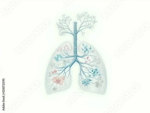 Floral Lungs Illustration: ...