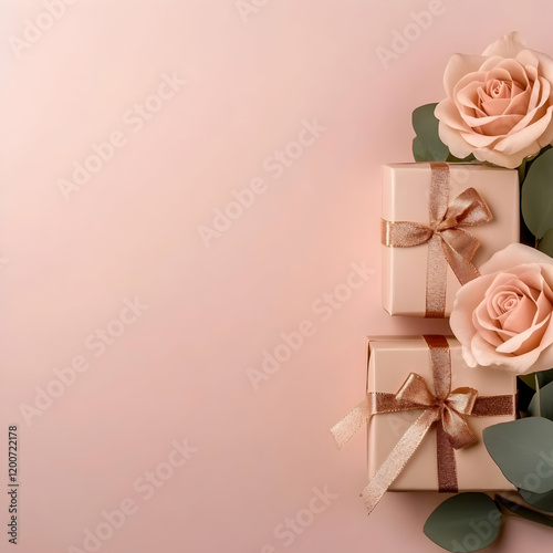 Elegant Gift Boxes with Ros...