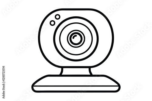 Web cam line art vector design.eps