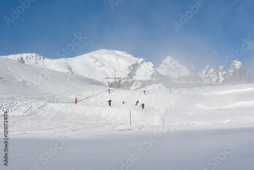 Skiing in Switzerland