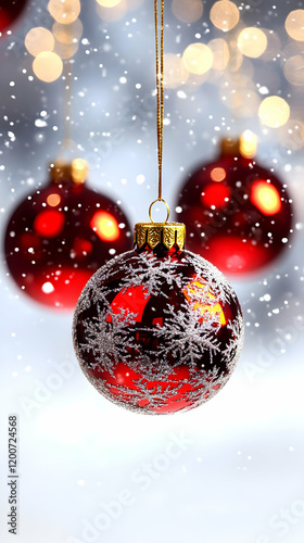 Red Christmas Ornament Hang...