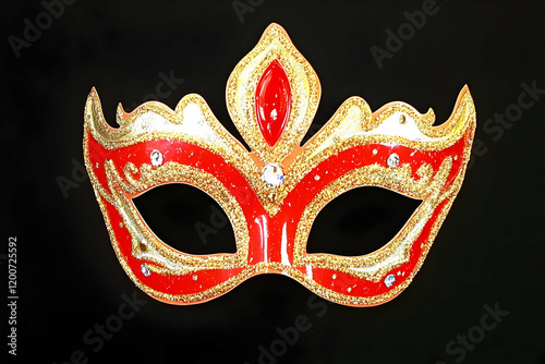 Red and Gold Masquerade Mas...