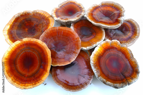 Glossy Brown Mushrooms Disp...