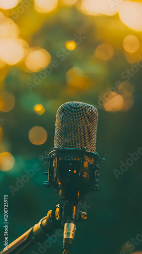 Close-Up Microphone Capture...