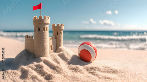 Sandcastle stands proudly o...