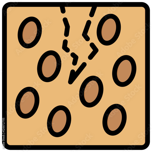 Self Healing Material Outline Color Icon