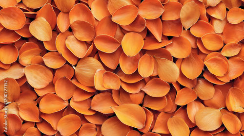 Vibrant Orange Petals Form ...