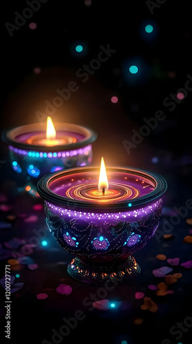 Two Ornate Candle Holders I...