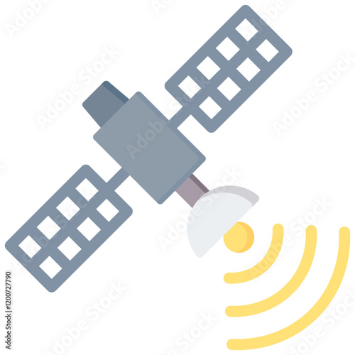 Remote Sensing Flat Icon