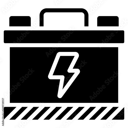 Energy Storage Glyph Icon