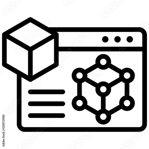 Digital Twin Outline Icon