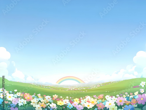 Colorful Flower Field Bloom...