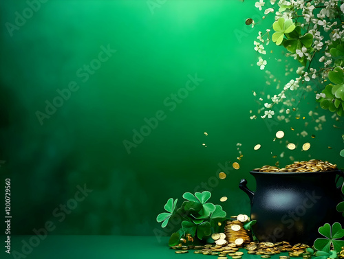 Pot of Gold Coins Spills on...