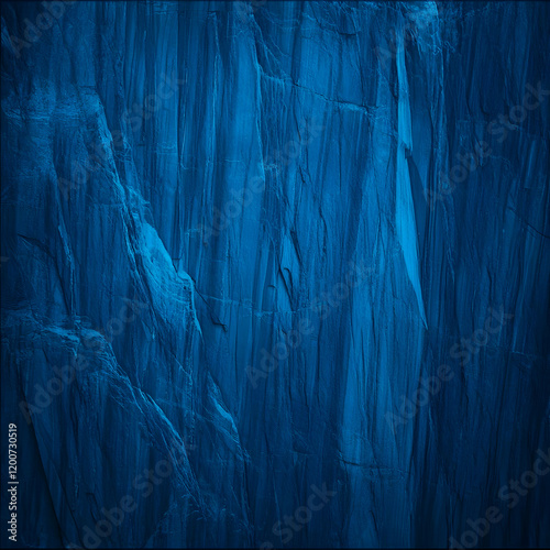 Dark Blue Rock Face Texture...