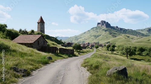 Picturesque Village in Rolling Hills