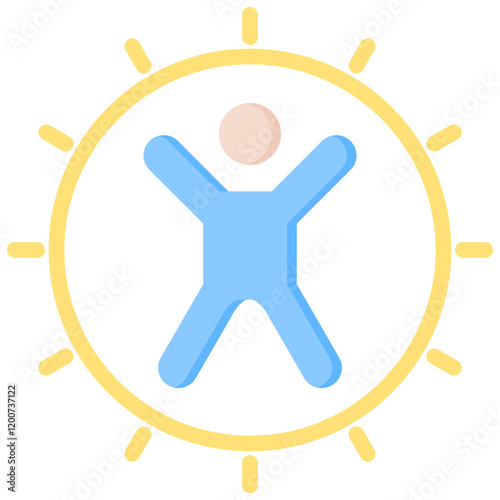 Embodiment Flat Icon