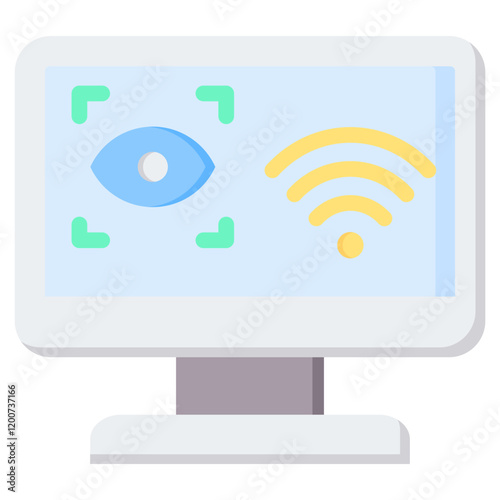 Cyber Spying Flat Icon