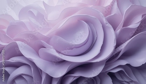 Lavender Dream: Abstract Close-Up of Layered Petals