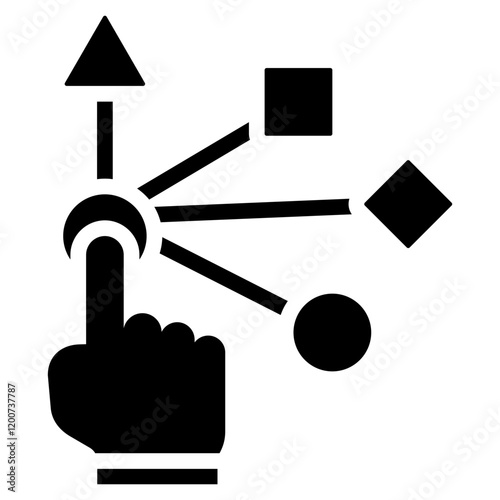 Interactivity Glyph Icon
