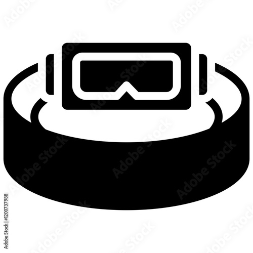 Virtual Immersion Glyph Icon