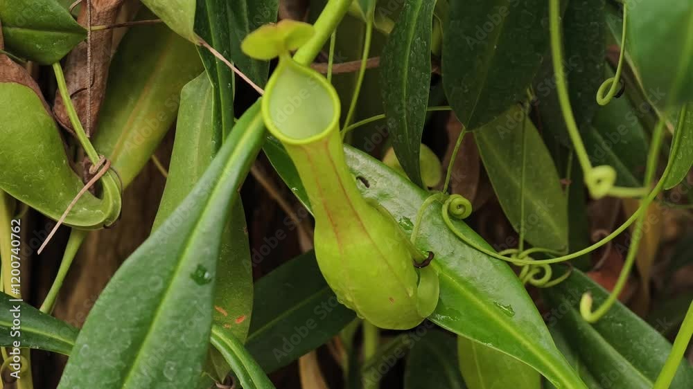 Carnivorous flowers in tropical forests