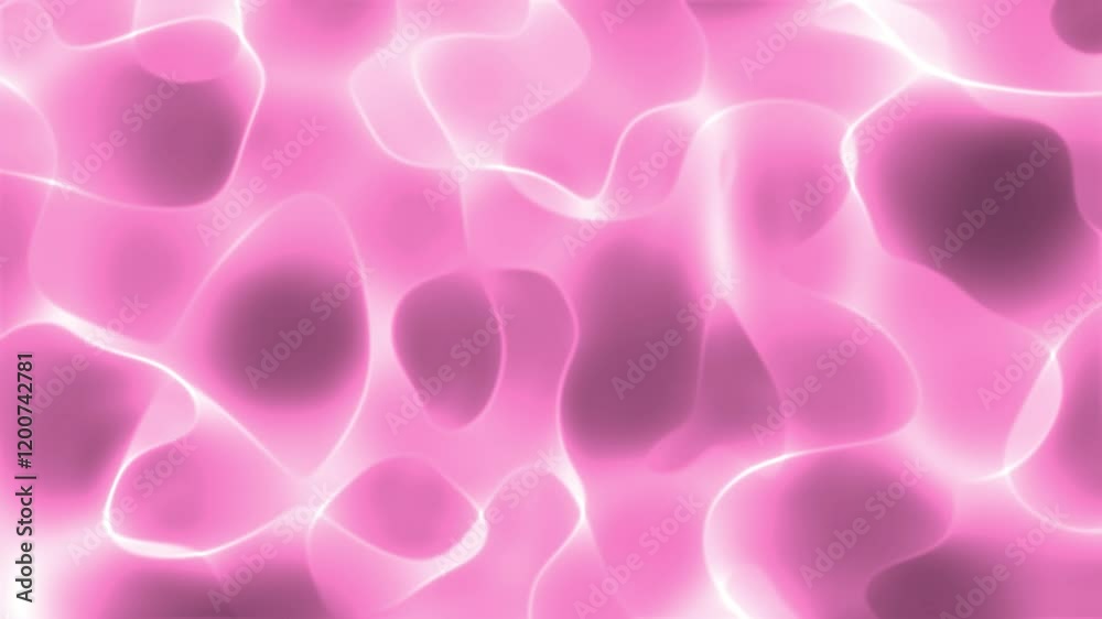 Pink flowing lines form abstract background fluid backdrop, ideal for digital designs, backgrounds, posters, and whimsical creative projects.
