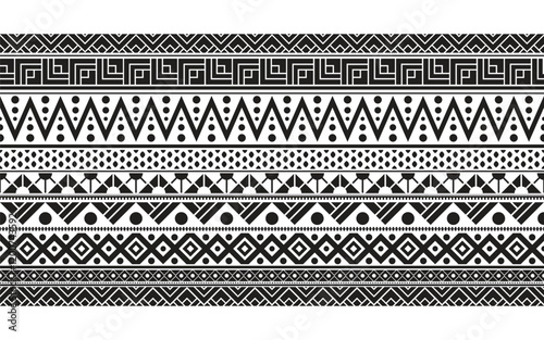 Tribal seamless pattern geometric seamless