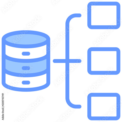 Database Blue Icon