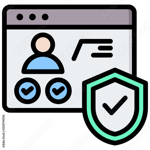 Authorization Outline Color Icon