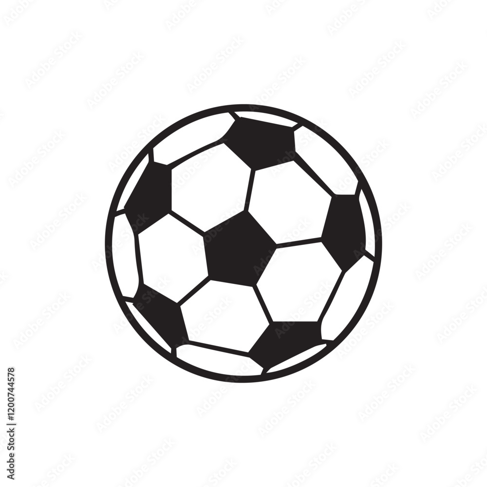 silhouette soccer ball isolated on white silhouette soccer ball isolated on white
