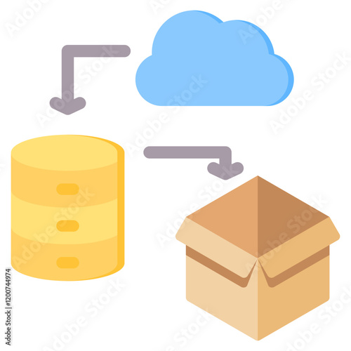 Containerization Flat Icon